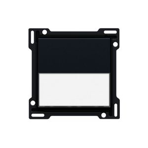 Afwerkingsset tekstveld enkelv. schakelaar/knop black
