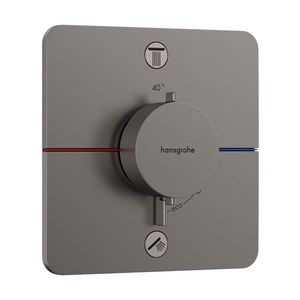 ShowerSelect Comfort Q thermostaat afbouwdeel tbv inbouw Brushed Black Chrome