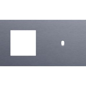 Afdekplaat 2-voud horiz. 71mm centerafst. 226-57806