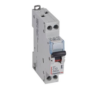 Installatieautomaat MCB DX³ 1-polig + Nul C-karakteristiek 10A 6000A