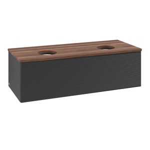 Wastafelonderkast Antao 1200x360x500mm Black Matt Lacquer K35112PD