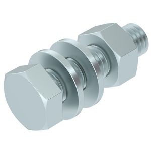 Zeskantbout moer sluitring M8x30 staal vuurverzinkt VVE=50