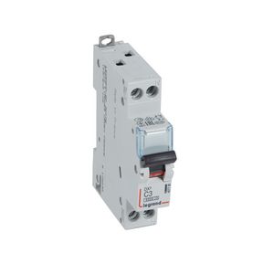 Installatieautomaat MCB DX³ 1-polig + Nul C-karakteristiek 3A 6000A