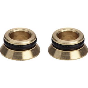 Adapterset 18 messing/blank