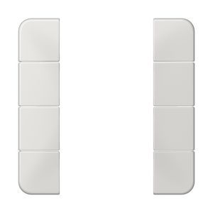 Tastafdekking compleet 4-voudig CD500 lichtgrijs KNX