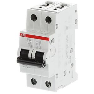 Installatieautomaat 6kA 2-polig B-karakteristiek 20A