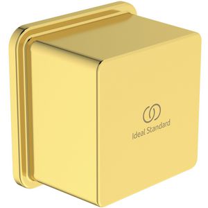 IRAIN WALL ELBOW SQR 1/2"CONN brushed gold (mat goudkleurig)