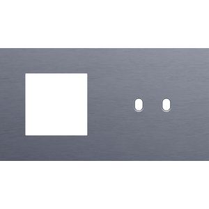 Afdekplaat 2-voud horiz. 71mm centerafst. 226-57808