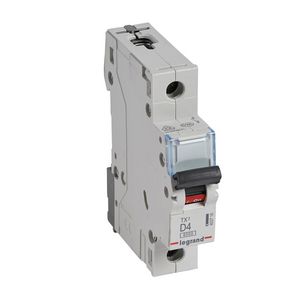 Installatieautomaat MCB TX3 1-polig D-karakteristiek 4A 6000A