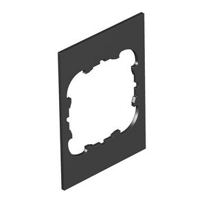 Afdekplaat 1 x EK voor T4B 55x77mm polyvinylchlorid zwart