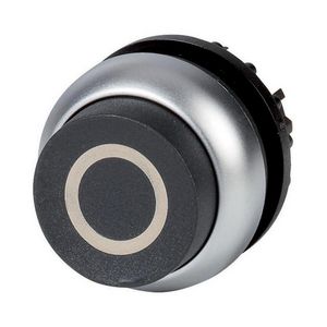 Drukknop hoog zwart 0 terugverend M22-DH-S-X0 VVE=5