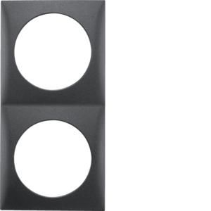 Afdekraam 2-v berker Integro flow antraciet mat