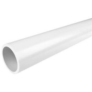 Lengte a 1m. PVC riool afvoerbuis volwand wit 40mm wd=3mm VVE=312