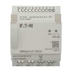Easy E4, 12/24V DC, 24V AC, 8DI (4 als analoog te gebruiken)