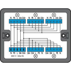Verdeeldoos DALI 1 ingang 899-631/313-000
