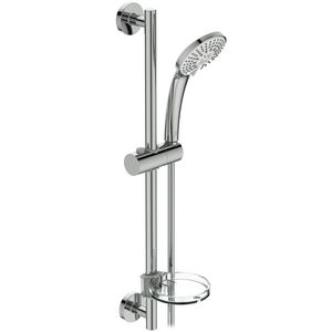 M3 glijstangset 600mm chroom met 3 straalsoorten handdouche