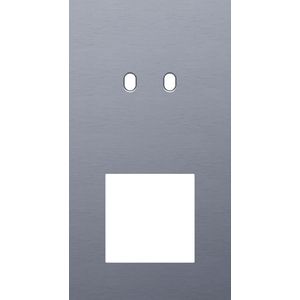 Afdekplaat 2-voud vertic. 71mm centerafst 226-57856