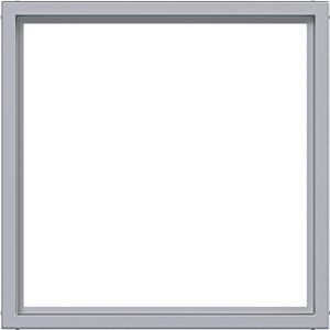 Tussenring voor centraalplaat/stuk 50 x 50 mm A.x/C.x titaan