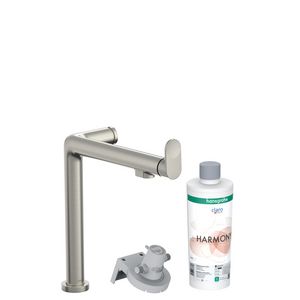 Aqittura M91 keukenkraan FilterSystem 240 1 straalsoort starterset RVS look