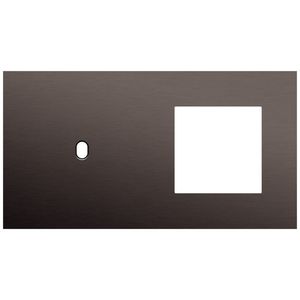 2-voudige afdekplaat horizontaal 71mm centerafstand voor een enkel