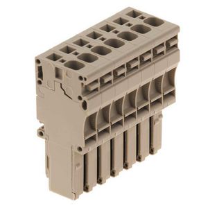 Plug (terminal) d.beige 4mm² 32A 80 1855040000 VVE=20