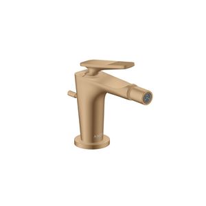 1-hendel bidetmengkraan incl. waste-inrichting Cubic Cut greep brushed bronze Citterio-C