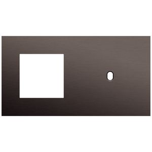 2-voudige afdekplaat horizontaal 71mm centerafstand voor een 45x45mm