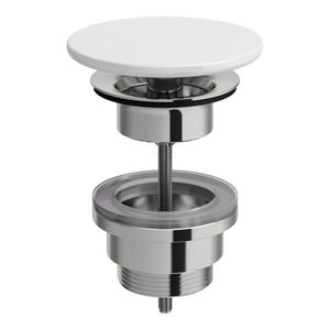 Afvoerplug met keramische afdekkAP v. wast. 81143.3/4 wit