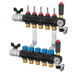 Leidingverdeler 910-0-TP Manifold 10-groeps debietmeter 0-2,5L