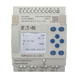 Easy E4, 12/24V DC, 24V AC, 8DI (4 als analoog te gebruiken)