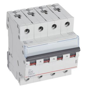 Installatieautomaat MCB TX3 4-polig B-karakteristiek 20A 6000A