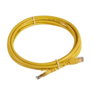 Patchkabel RJ45 Cat. C6A U/UTP geel 3m.