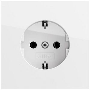 wandcontactdoos met randaarde zonder kl. Gira F100 zuiver wit