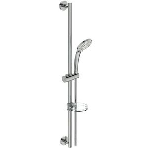 Idealrain M3 glijstangcombinatie 900mm chroom met 3 straalsoorten handdouche 100mm