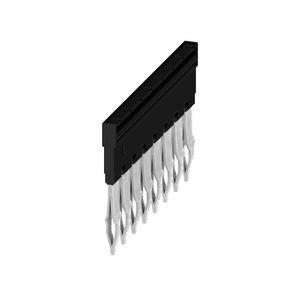 Dwarsverbinder (terminal) Plugged zwart 32 A p: 8, VVE=20