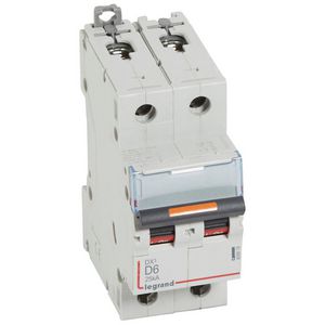 Installatieautomaat 2-polig D-karakteristiek 6A 25kA DX³ DIN