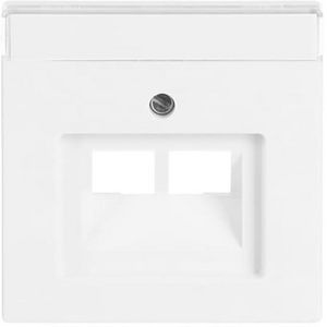 Centraalplaat afd v datadoos 2 x RJ45 s-studiowit (1803-02-84)