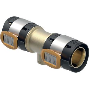 T-koppeling verlopend FLOWFIT pers 50x1/2"bn.dr.x50mm brons