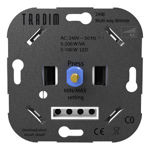 Muurdimmer Tradim 2498 5-200W