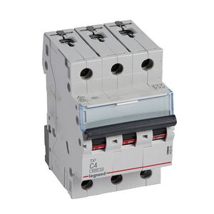Installatieautomaat MCB TX3 3-polig C-karakteristiek 4A 6000A