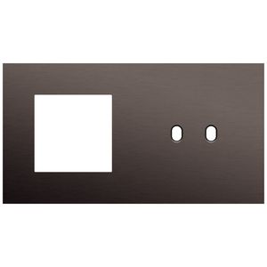 2-voudige afdekplaat horizontaal 71mm centerafstand voor een 45x45mm