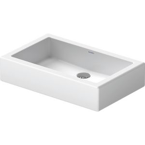 VERO #045560 opzetwastafel 600mm wit zonder kraangat geslepen onderzijde