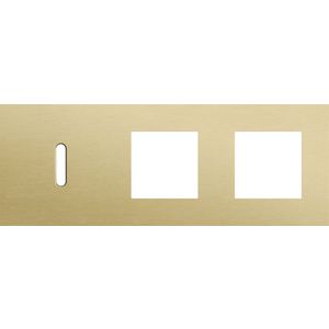 Afdekplaat 3-voud horiz. 71mm centerafst. 227-56705