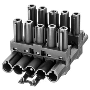 Splitter 5-polig 1 in 3 uit zwart (AC166 GVT 4/ 5) VVE=50