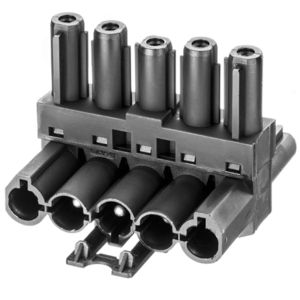 Splitter 5-polig 1 in 2 uit zwart (AC166 GVT 3/ 5) VVE=10