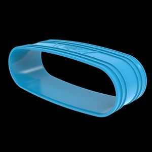 Overschuifmof PVC luchtverdeelsysteem VENTIZA blauw (235x80mm) mof/mof