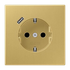 Wandcontactdoos m.lader mes.clas.gelakt v.USB C