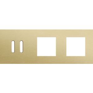 Afdekplaat 3-voud horiz. 71mm centerafst. 227-56707