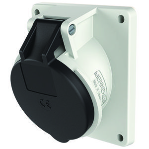 Inbouwwandcontactdoos 32A 7-polig  7H 500V IP44 HW/VN