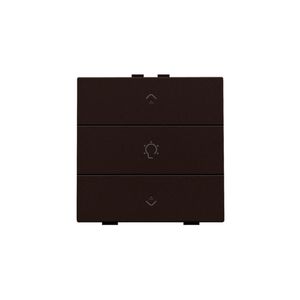 Enkelvoudige dimbediening Home Control leds dark brown